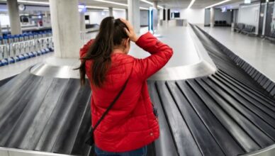Mala de viagem extraviada