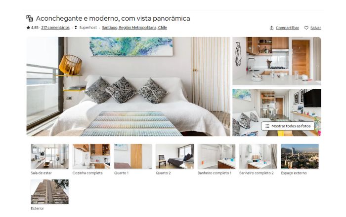 Airbnb no Chile é bom