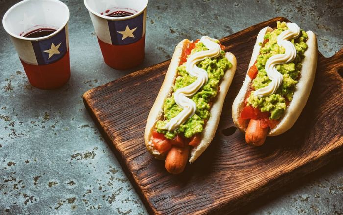 completo chileno o hot dog do Chile